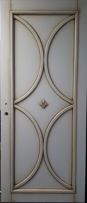 Межкомнатная дверь в профиле массив (эмаль с патиной) Смоленск